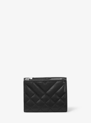 Michael kors small 2025 quilted leather envelope wallet