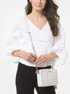 Ginny medium studded pebbled leather sales crossbody bag