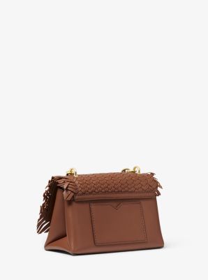 Cece ExtraSmall Woven Leather Crossbody Bag Michael Kors Canada