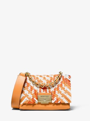 michael kors woven bag