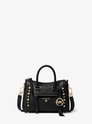 michael kors black pebbled leather crossbody