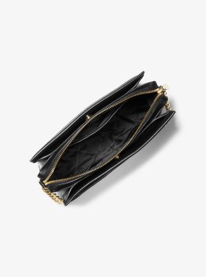 Jet Set Large Crocodile Embossed Leather Chain Crossbody Bag image number 1