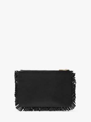 Bolso grande de piel tejida in NEGRO | Michael Kors