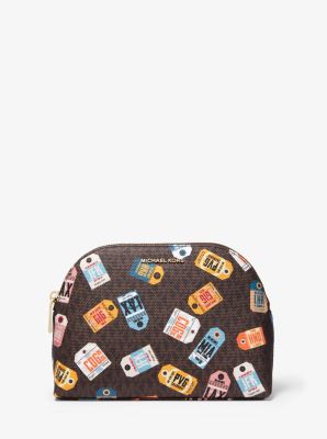 Jet Set Large Printed Logo Travel Pouch