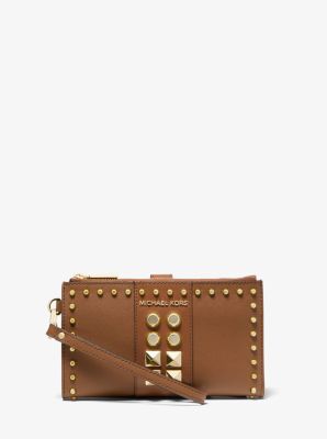 adele framed leather smartphone wallet