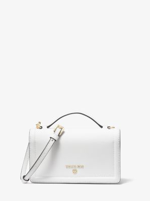 michael michael kors crossgrain leather small crossbody clutch