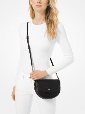 Jet Set Medium Pebbled Leather Half Dome Crossbody