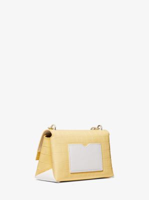 Cece Extra-Small Crocodile Embossed Leather Crossbody Bag