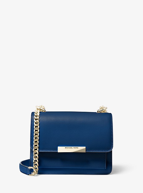 Jade Extra-Small Leather Crossbody Bag - RIVER BLUE - 32T0LJ4C0L