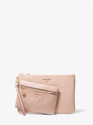Slater Large Logo and Leather 2-in-1 Wristlet | Michael Kors
