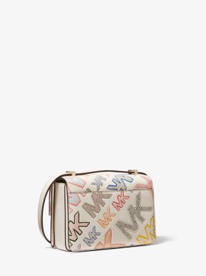 Hendrix Extra-Small Logo Embossed Leather Convertible Crossbody Bag