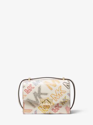 Hendrix Extra-Small Logo Embossed Leather Convertible Crossbody Bag