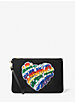 Large Pride Heart Logo Canvas Zip Pouch image number 0