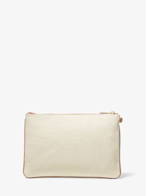 Large Pride Heart Logo Canvas Zip Pouch image number 2