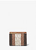 Portefeuille à trois volets Carmen de taille moyenne à blocs de couleurs et à logo image number 2