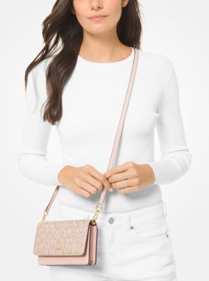 Jet Set Small Woven Leather Crossbody Bag