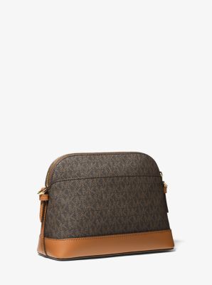 Maeve Large Logo and Faux Leather Crossbody Bag