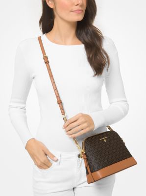 Michael Kors Jet Set Large Saffiano Leather Crossbody - Acorn