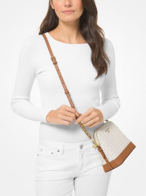 Michael Kors Large Saffiano Leather Dome Crossbody Bag In, 58% OFF