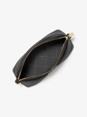 MICHAEL KORS Large Saffiano Leather Dome Crossbody Bag - Black