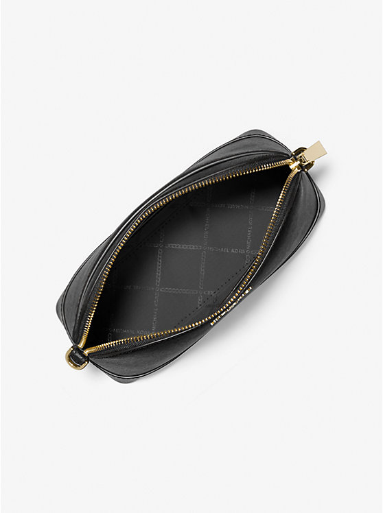 Grand sac à bandoulière de forme arrondie en cuir Saffiano image number 1