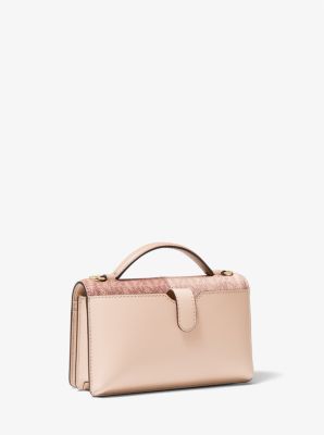 Jet Set Small Two-Tone Logo Smartphone Crossbody Bag