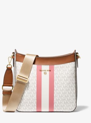 Jet Set Charm Large Logo Stripe Crossbody Bag