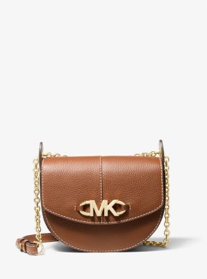 Izzy Small Pebbled Leather Saddle Crossbody Bag | Michael Kors