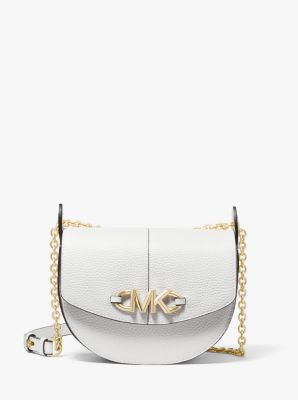 Izzy Small Pebbled Leather Saddle Crossbody Bag