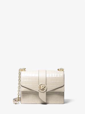 Greenwich Small Crocodile Embossed Leather Crossbody Bag image number 0