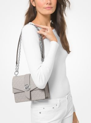 Petit sac à bandoulière Greenwich en cuir saffiano à couleurs contrastées avec logo image number 3