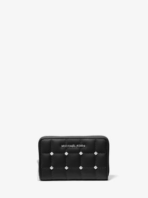 Michael Kors Micro Stud Travel Zip Around Wallet