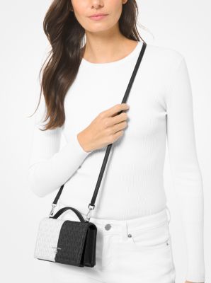 Jet Set Small Two-Tone Logo Smartphone Crossbody Bag