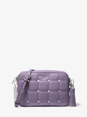Kameratasche Jet Set Medium aus abgestepptem Leder mit Nieten image number 0