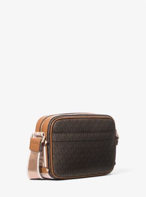 Maeve Large Logo and Faux Leather Crossbody Bag