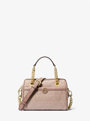 Blaire Extra-Small Logo Jacquard Duffel Crossbody Bag | Michael Kors