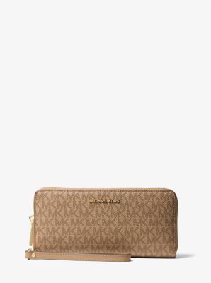Michael Kors Large Logo Continental Wallet in Green One Size by MICHAEL Michael Kors
