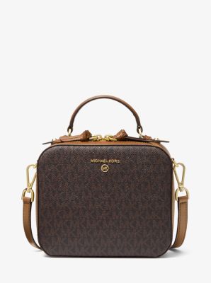 Michael Kors Bags | Michael Kors Jet Set Travel Medium Logo Crossbody Bag | Color: Brown/Gold | Size: Os | Lotsa_Things's Closet