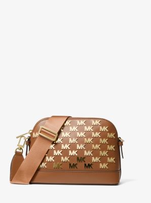 Michael Kors Jet Set Large Empire Logo Jacquard Dome Crossbody Bag