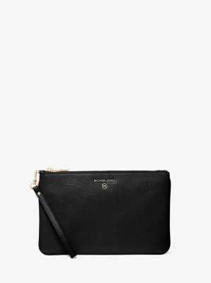 Michael kors pebbled leather on sale wristlet