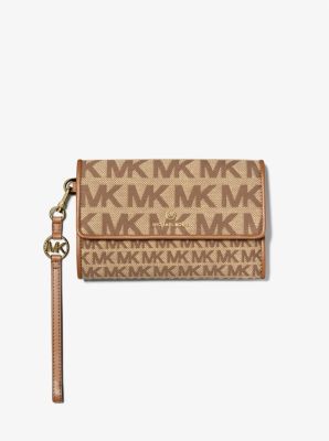 Smartphone-Brieftasche Jet Set Charm Large aus Jacquard mit Logomuster image number 0
