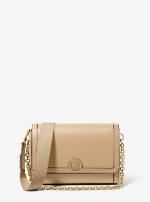 Michael kors large outlet crossgrain leather dome crossbody