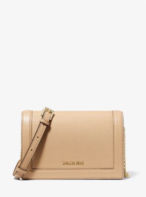 Michael Kors Jet Set Large Leather Crossbody Bag