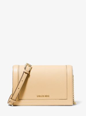 Michael kors jet set large leather crossbody clutch online