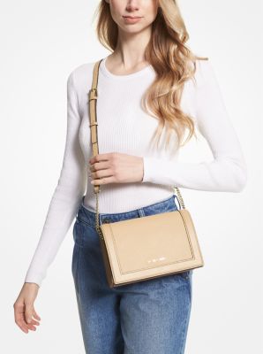 Michael kors jet set large leather crossbody clutch sale