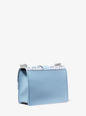 MICHAEL KORS GREENWICH CROSSBODY IN SAFFIANO LEATHER Woman Chambray