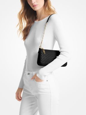 Sac de soirée Empire de taille moyenne en cuir tressé à maillons