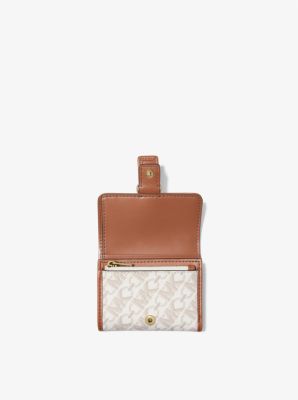 Michael kors small logo and leather wallet best sale