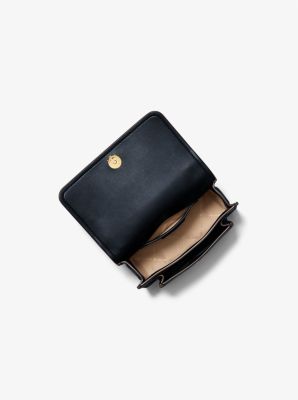 Claire Small Pebbled Leather Convertible Shoulder Bag in DRESS BLUES | Michael Kors