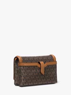 Jet Set Small Logo Print Woven Smartphone Crossbody Bag image number 2